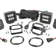 Load image into Gallery viewer, Rough Country LED Light Kit | Fog Mount | 2" Black Pair | Jeep Wrangler JK/Wrangler Unlimited (10-18) 70630 - Main Product...