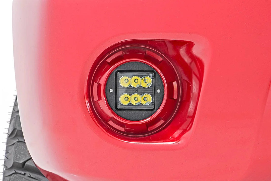 Rough Country LED Light Kit | Fog Mount | 2" Black Pair | Spot | Nissan Frontier (05-20) 71023 - Installation View