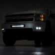 Load image into Gallery viewer, Rough Country LED Light Kit | Fog Mount | 2" Black Pair | White DRL | Chevy Silverado 2500 HD/3500 HD (11-14) 70628DRL - S...