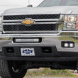 Load image into Gallery viewer, Rough Country LED Light Kit | Fog Mount | 2" Black Pair | White DRL | Chevy Silverado 2500 HD/3500 HD (11-14) 70628DRL - B...