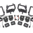 Load image into Gallery viewer, Rough Country LED Light Kit | Fog Mount | Dual 2" Black Pairs | SAE | Ford F-150 (15-17) 70831 - Kit Contents