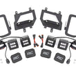Load image into Gallery viewer, Rough Country LED Light Kit | Fog Mount | Dual 2" Black Pairs | Spot | Ford F-150 (15-17) 70832 - Kit Contents