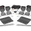 Load image into Gallery viewer, Rough Country LED Light Kit | Fog Mount | Triple 2" Black Pair | Amber DRL | Ford Bronco (21-24) 51088 - Mounting View