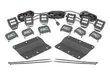 Load image into Gallery viewer, Rough Country LED Light Kit | Fog Mount | Triple 2" Black Pair | Spot | Ford Bronco (21-24) 51085 - Mounting View