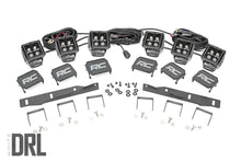Load image into Gallery viewer, Rough Country LED Light Kit | Fog Mount | Triple 2" Black Pair | White DRL | Ford Raptor (17-20) 70700DRL - Side View