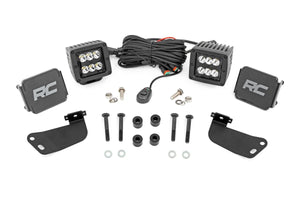 Rough Country LED Light Kit | Front Mount | 2" Black Pair | Segway 570 F 93217 - Front View