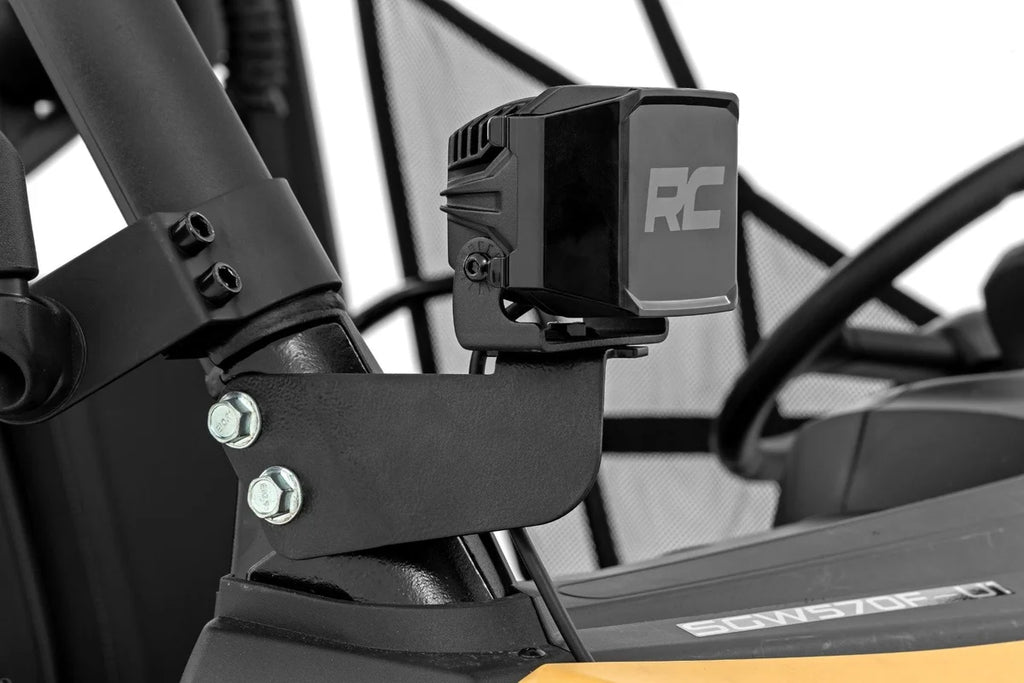 Rough Country LED Light Kit | Front Mount | 2" Black Pair | White DRL | Segway 570 F 93218 - Installation View