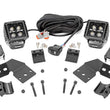 Load image into Gallery viewer, Rough Country LED Light Kit | Front Mount | 2" Black Pair | White DRL | Polaris XPEDITION ADV 5 - Front View