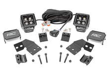 Load image into Gallery viewer, Rough Country LED Light Kit | Front Mount | 2" Black Pair | White DRL | Polaris XPEDITION ADV 5 - Front View
