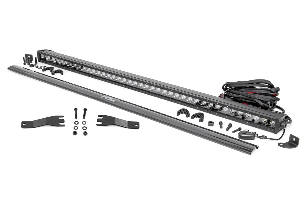 Rough Country LED Light Kit | Front Mount | 40" Black-Series Single Row | Can-Am Maverick Sport 1000R - Front View