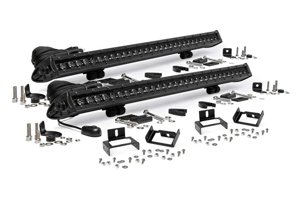 Rough Country LED Light Kit | Grill Mount | 30" Black Single Row Pair | Ford F-250/F-350 Super Duty (11-16) 70771 - Main P...
