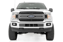 Load image into Gallery viewer, Rough Country LED Light Kit | Grille Mount | 10" Black Slimline Pair | Ford F-150 (18-20) 70808 - Installation View