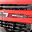 Load image into Gallery viewer, Rough Country LED Light Kit | Grille Mount | 10" Chrome Slimline Pair | Chevy Silverado 1500 (19-22) 70818 - Side View