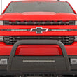 Load image into Gallery viewer, Rough Country LED Light Kit | Grille Mount | 10" Chrome Slimline Pair | Chevy Silverado 1500 (19-22) 70818 - Back View