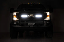 Load image into Gallery viewer, Rough Country LED Light Kit | Grille Mount | 10 Inch Black | Slimline | Ford F-250 Super Duty (20-22) 70898 - Back View