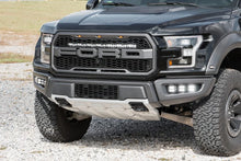 Load image into Gallery viewer, Rough Country LED Light Kit | Grille Mount | 30" Black Single Row | Ford Raptor 4WD (17-20) 70702 - Installation View