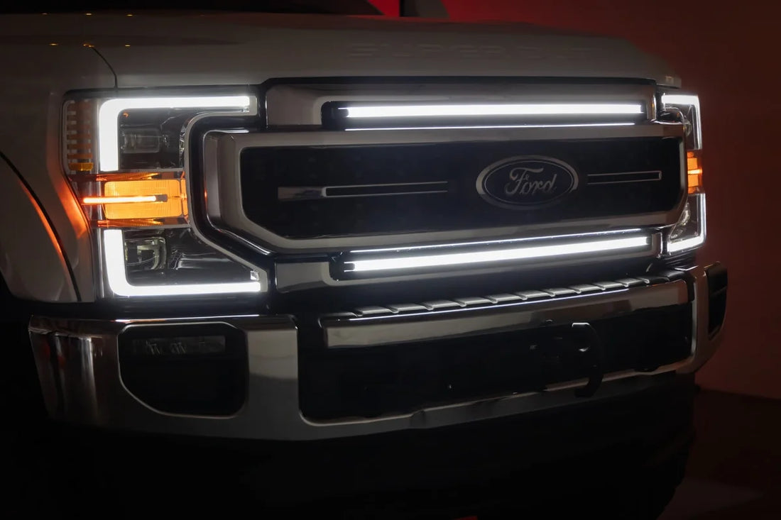 Rough Country LED Light Kit | Grille Mount | 30 Inch DRL | Ford F-250/F-350 Super Duty (17-22) 70990A - Additional View 5