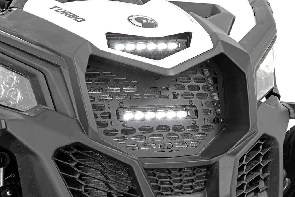 Rough Country LED Light Kit | Grille Mount | 6" Black Slimline | Can-Am Maverick X3 97022 - Main Product View