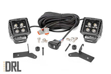 Load image into Gallery viewer, Rough Country LED Light Kit | Hinge Mount | 2" Black Pair | Amber DRL | Jeep Gladiator JT/Wrangler JL (18-24) 70052DRLA - ...