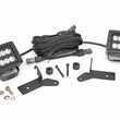 Load image into Gallery viewer, Rough Country LED Light Kit | Hinge Mount | 2" Black Pair | Jeep Gladiator JT/Wrangler JL (18-24) 70052 - Mounting View