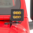 Load image into Gallery viewer, Rough Country LED Light Kit | Hinge Mount | 2" Black Pair | White DRL | Jeep Gladiator JT/Wrangler JL (18-24) 70052DRL - I...