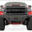 Load image into Gallery viewer, Rough Country LED Light Kit | Hood Bulge | 40" White/Amber Strip | Toyota Tundra (14-21) 70847 - Installation View