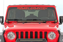 Load image into Gallery viewer, Rough Country LED Light Kit | Hood Mount | 30" Black Single Row | Jeep Gladiator JT/Wrangler JL (18-24) 70054 - Side View