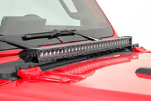 Load image into Gallery viewer, Rough Country LED Light Kit | Hood Mount | 30" Black Single Row | Jeep Gladiator JT/Wrangler JL (18-24) 70054 - Installati...