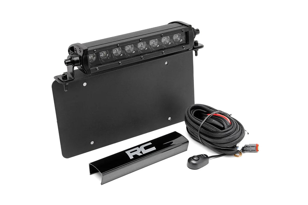 Rough Country LED Light Kit | License Plate Mount | 8" Single Row Black Series 70183 - Kit Contents