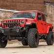 Load image into Gallery viewer, Rough Country LED Light Kit | Quad | Cowl Mount | 2" Black | Amber DRL | Jeep Gladiator JT/Wrangler JL (18-24) 70823 - Sid...