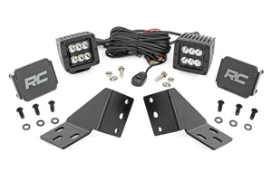 Rough Country LED Light Kit | Rear Mount | 2" Black Pair | CFMOTO UFORCE U10 1000 PRO - Rear View