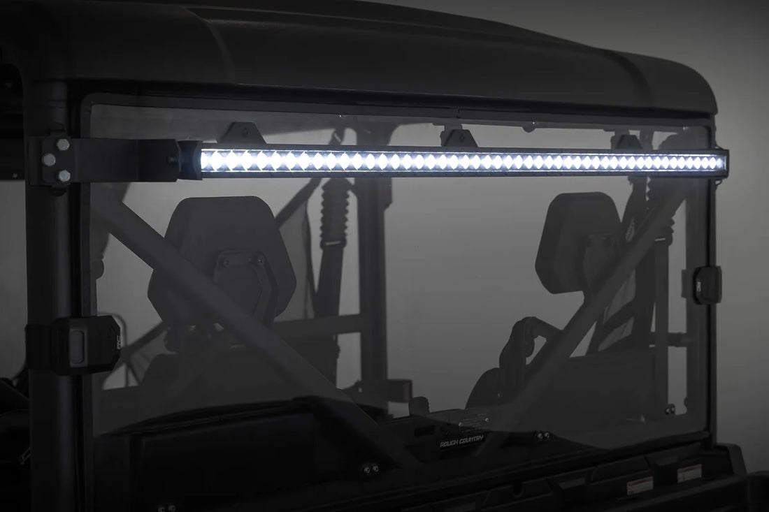 Rough Country LED Light Kit | Rear Mount | 50" Black Single Row | CFMOTO UFORCE 1000 96115 - Installation View
