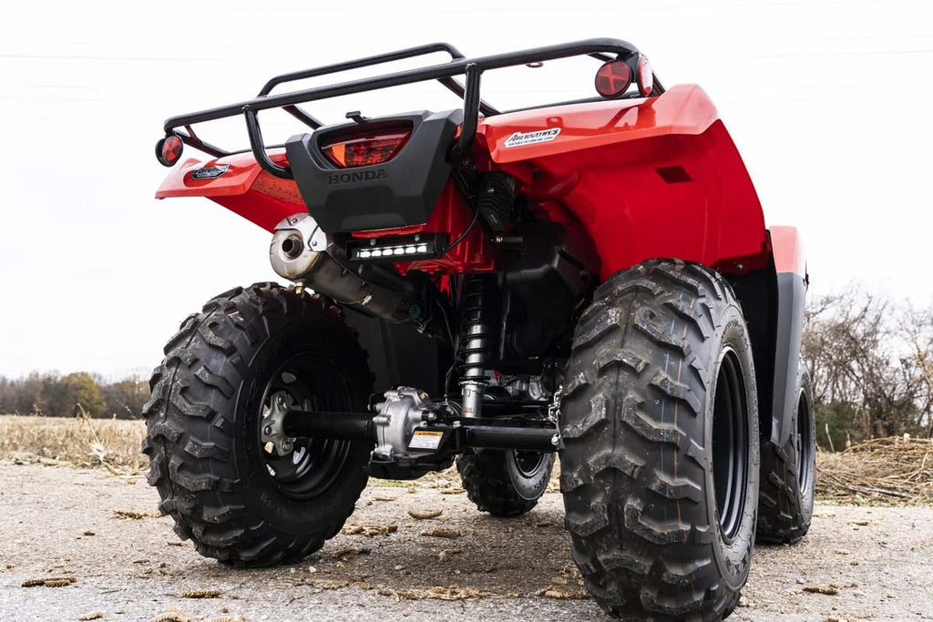 Rough Country LED Light Kit | Rear Mount | 6" Black Slimline | Honda Foreman 500 92018 - Side View