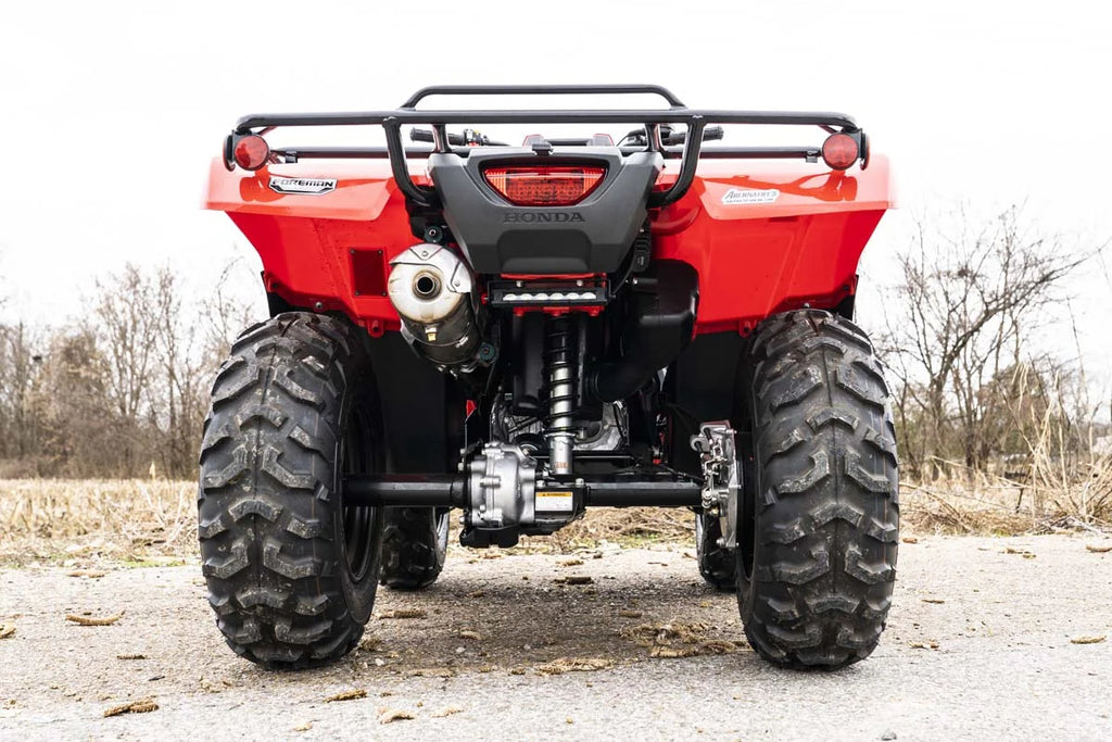 Rough Country LED Light Kit | Rear Mount | 6" Black Slimline | Honda Foreman 500 92018 - Installation View