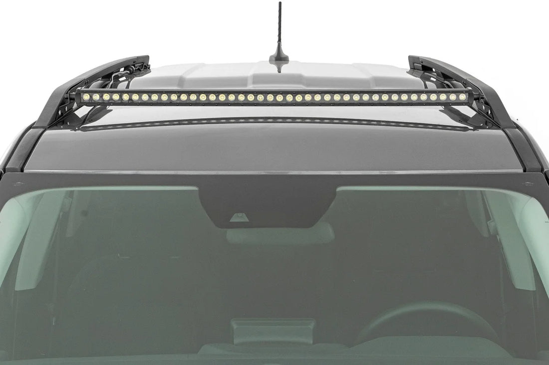 Rough Country LED Light Kit | Roof Rack Mount | 40" Black Single Row | Ford Bronco Sport (21-24) 71039 - Installation View