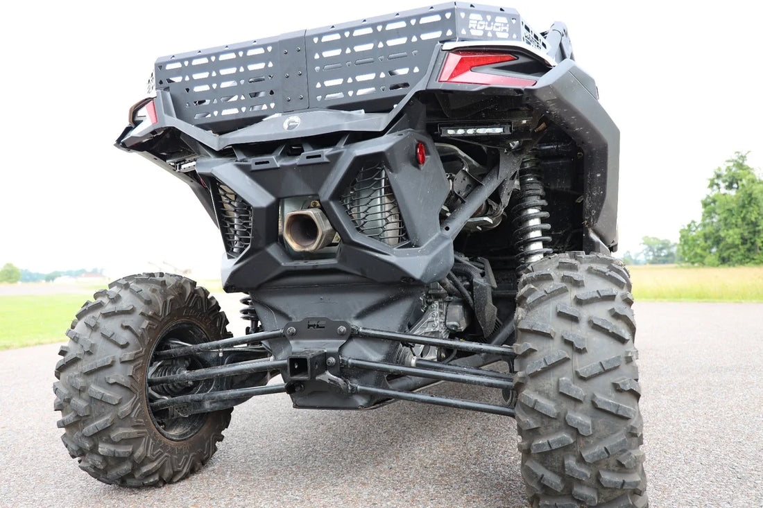 Rough Country LED Light Kit | Tail Light Mount | 6" Black Slimline Pair | Can-Am Maverick X3 97026 - Installation View