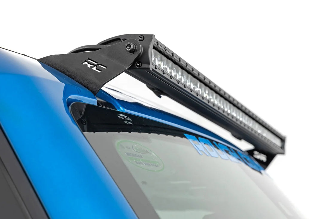 Rough Country LED Light Kit | Upper Windshield | 40" Black Single Row | Ford Bronco (21-24) 71041 - Additional View 6