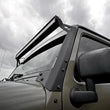 Load image into Gallery viewer, Rough Country LED Light Kit | Windshield Mount | 50" Black Dual Row | Jeep Wrangler JK (07-18) 70504BL - Installation View