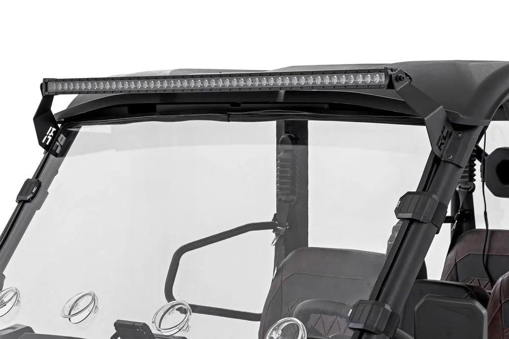 Rough Country LED Light Mount | 50" Black Single Row | CFMOTO UFORCE U10 Pro 71213 - Installation View