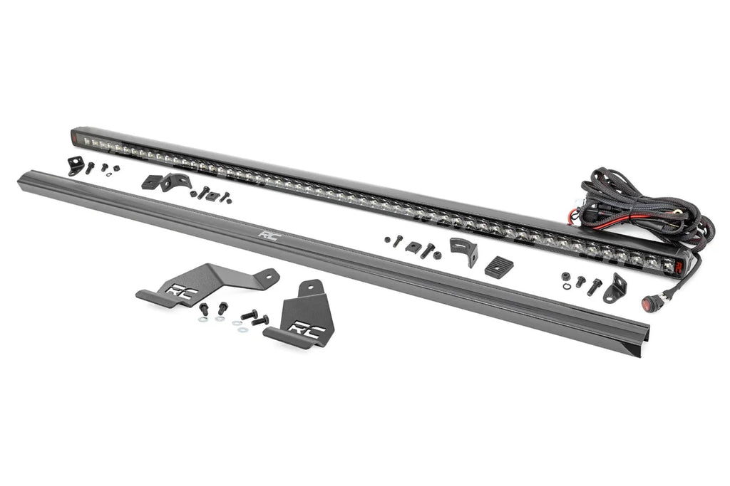 Rough Country LED Light Mount | 50" Spectrum Series Single Row | CFMOTO UFORCE U10 Pro 71214 - Front View