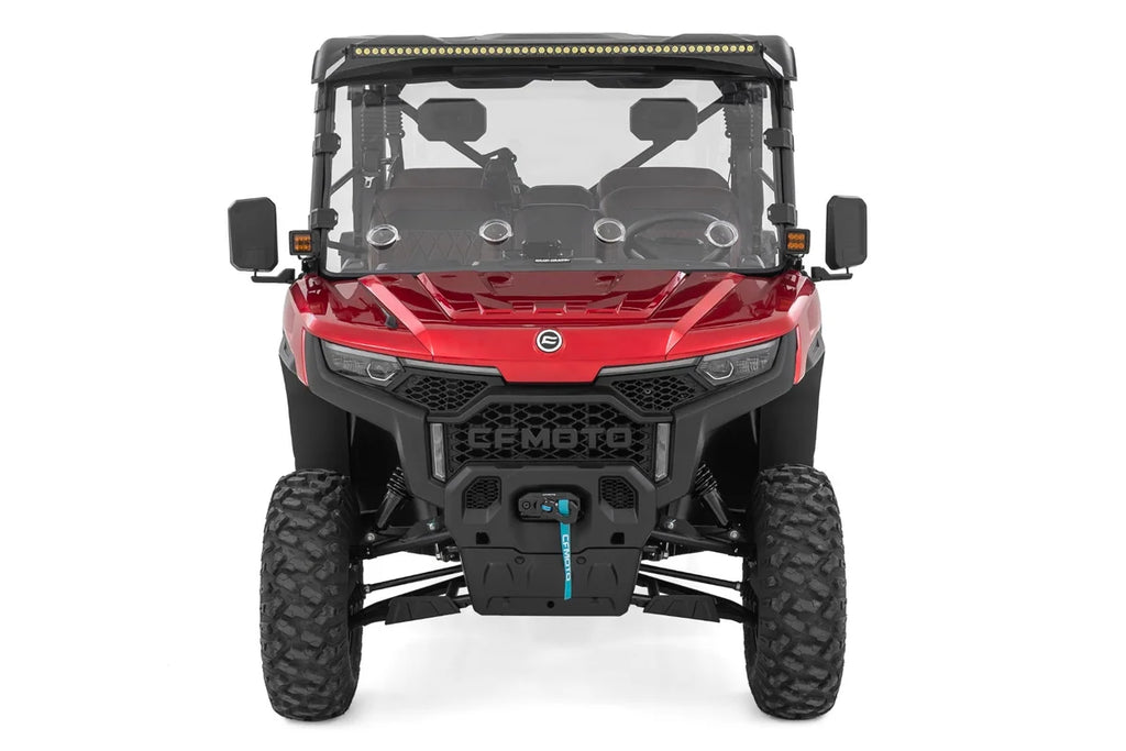 Rough Country LED Light Mount | 50" Spectrum Series Single Row | CFMOTO UFORCE U10 Pro 71214 - Back View