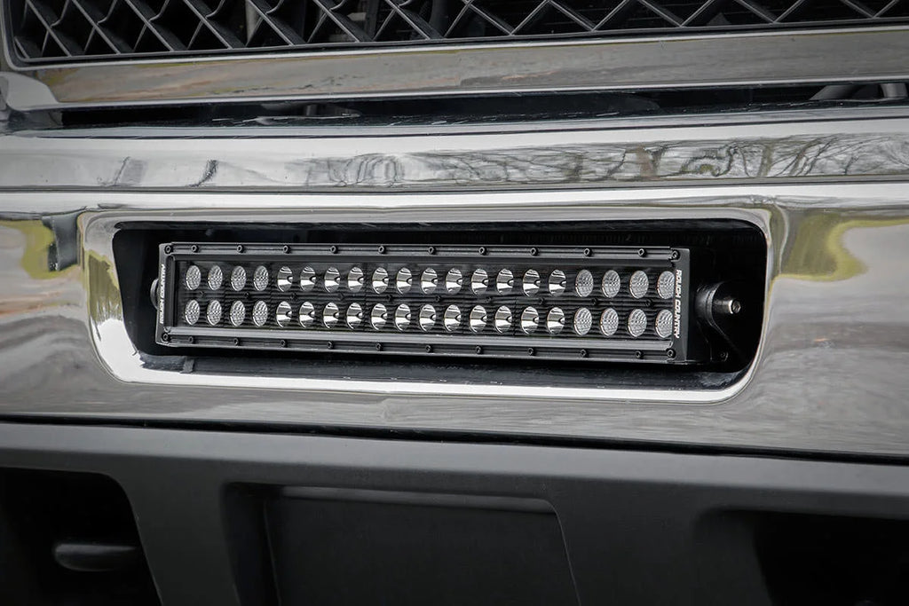 Rough Country LED Light Mount | Bumper | 20" | Chevy Silverado 2500 HD 4WD (2011-2014) 70522 - Installation View