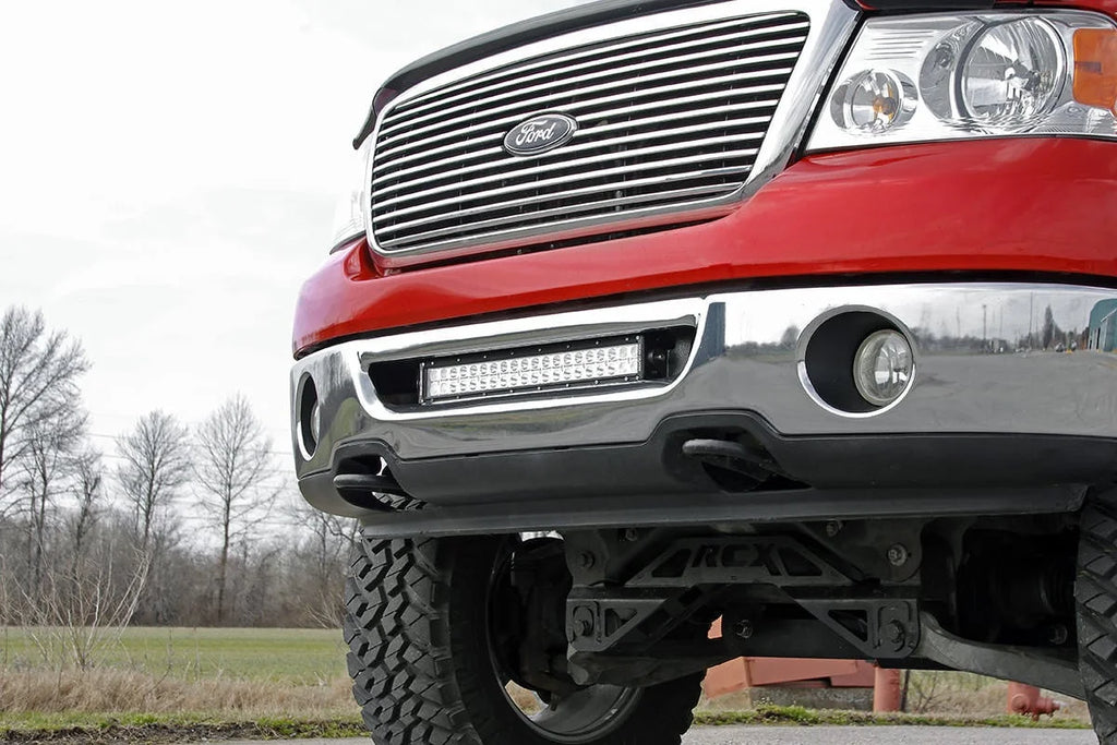 Rough Country LED Light Mount | Bumper | 20" | Ford F-150 2WD/4WD (2006-2008) 70527 - Installation View