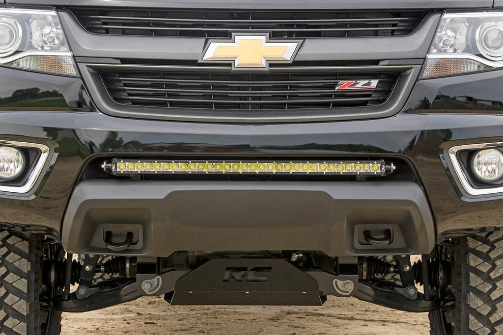 Rough Country LED Light Mount | Bumper | 30" | Chevy/GMC Canyon/Colorado 2WD/4WD (15-22) 70536 - Installation View