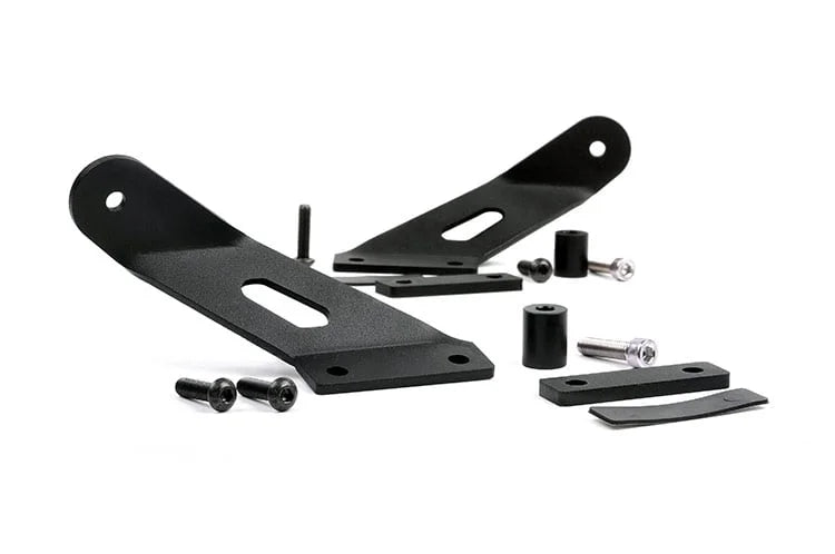 Rough Country LED Light Mount | Hood | 20" | Jeep Wrangler JK/Wrangler Unlimited  (07-18) 70533 - Mounting View
