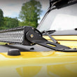 Load image into Gallery viewer, Rough Country LED Light Mount | Hood | 20" | Jeep Wrangler TJ (97-06)/Wrangler Unlimited (04-06) 70210 - Installation View