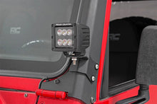 Load image into Gallery viewer, Rough Country LED Light Mount | Lower A-Pillar | Pod | Jeep Wrangler TJ (97-06)/Wrangler Unlimited (04-06) 70046 - Install...