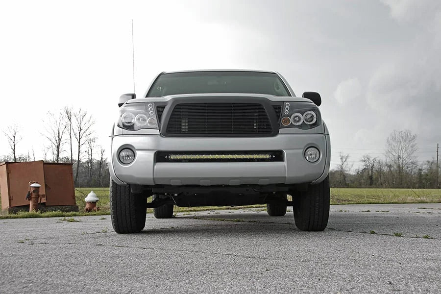Rough Country LED Light Mount | Lower Grill | 30" | Toyota Tacoma 2WD/4WD (2005-2015) 70542 - Mounting View