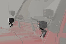 Load image into Gallery viewer, Rough Country LED Light Mount | Lower Windshield | Pod | Jeep Wrangler TJ (97-06)/Wrangler Unlimited (04-06) 70043 - Side ...