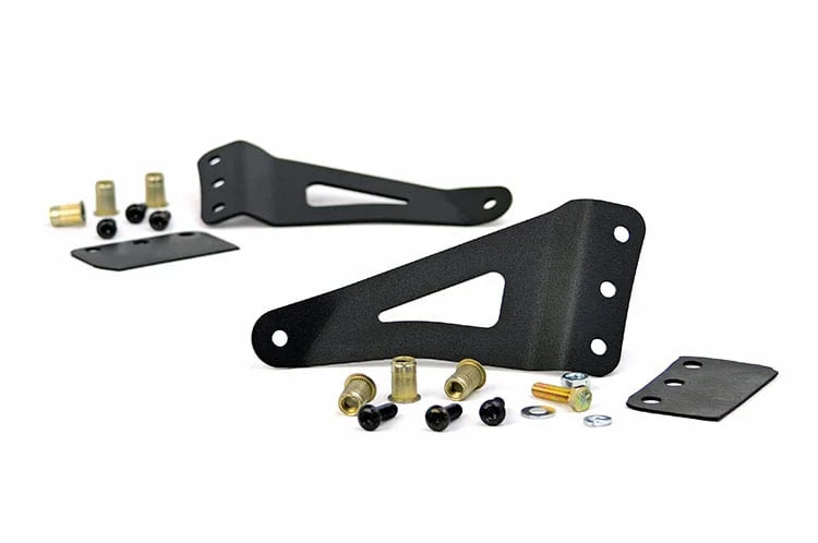 Rough Country LED Light Mount | Upper Windshield | 50" Curved | Chevy/GMC 1500/1500 SUV/2500HD/3500HD (07-14) 70507 - Moun...